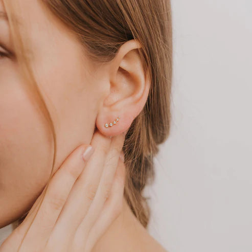 Crawler Stud Earrings