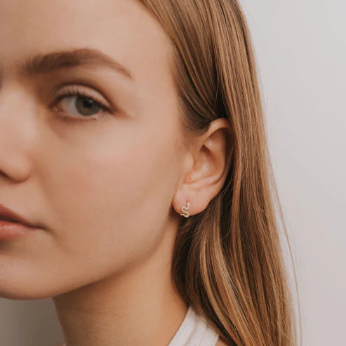Pave Snake Studs