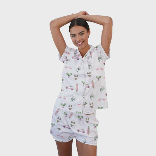 Pajama Short Set - Surf's Up