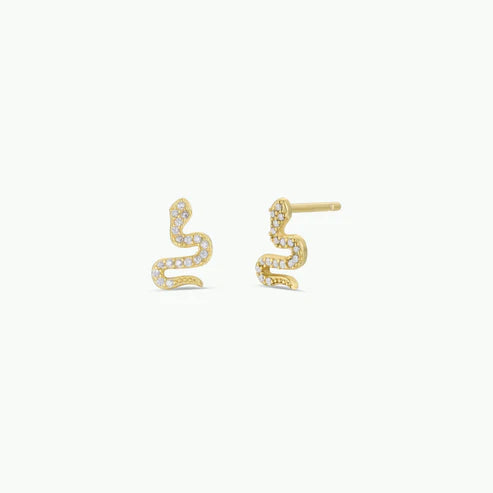 Pave Snake Studs