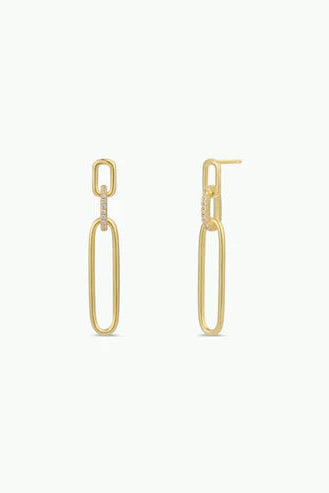 Pave Link Gold Drops