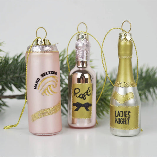 Girl Gang Glass Ornament | Set of 3