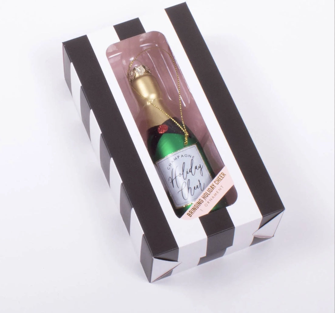 Holiday Cheer Champagne Ornament