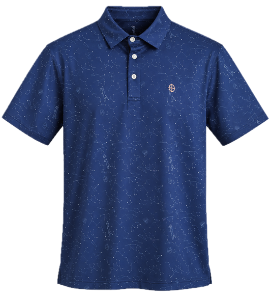Navy Constellation Performance Polo