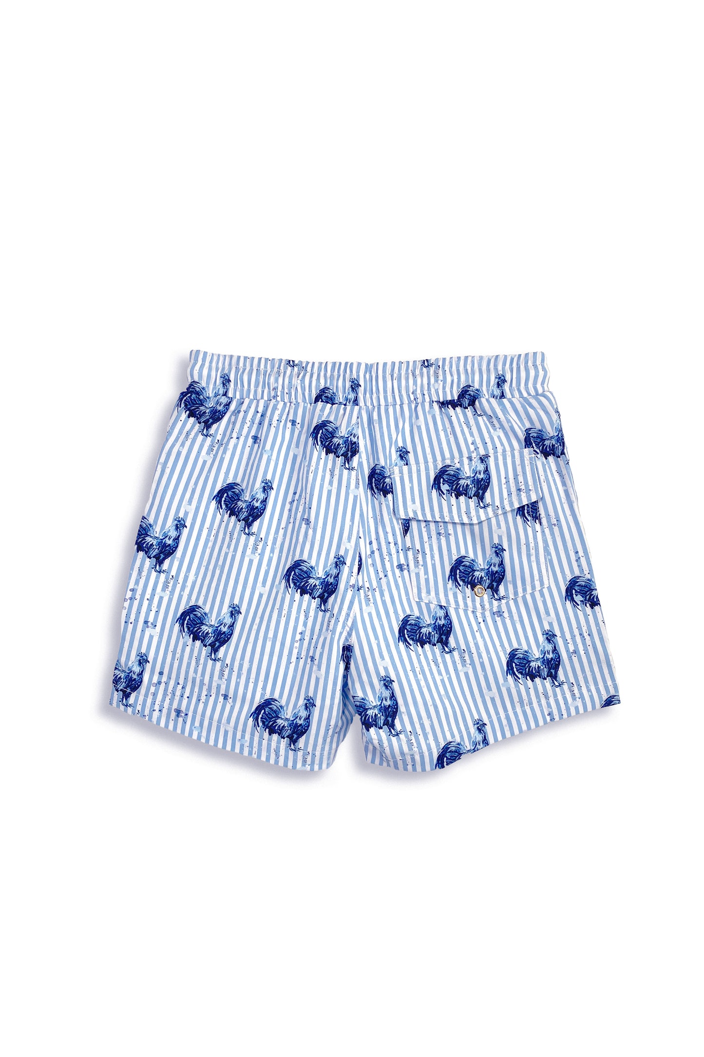 Youth Swim Trunk | Seersucker Rooster