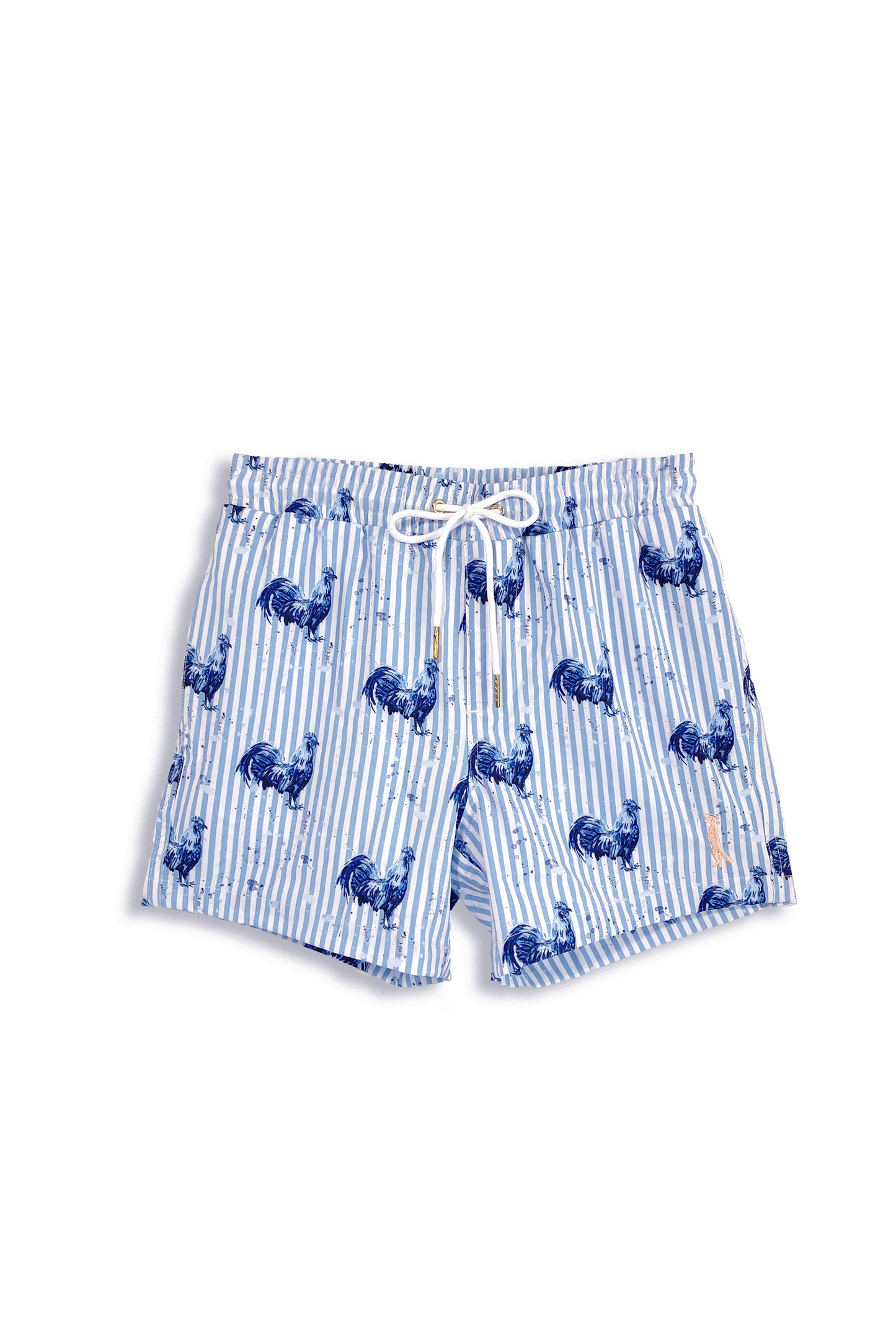 Youth Swim Trunk | Seersucker Rooster