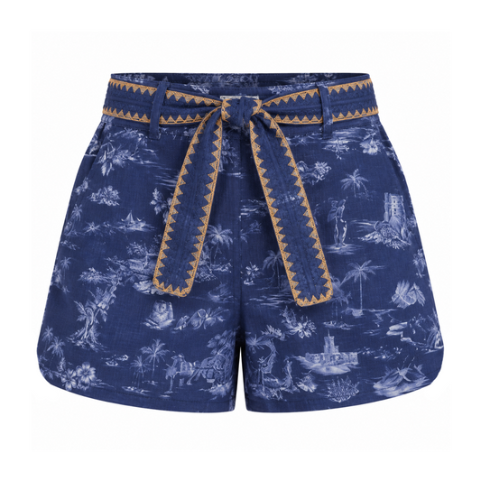 Marais Belted Toile Shorts