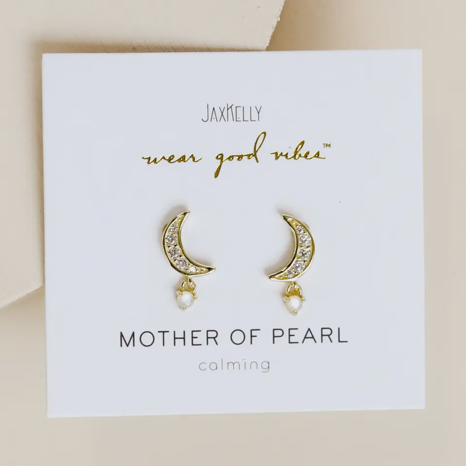 Moon Drop Pearl Earring