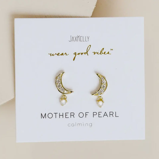 Moon Drop Pearl Earring