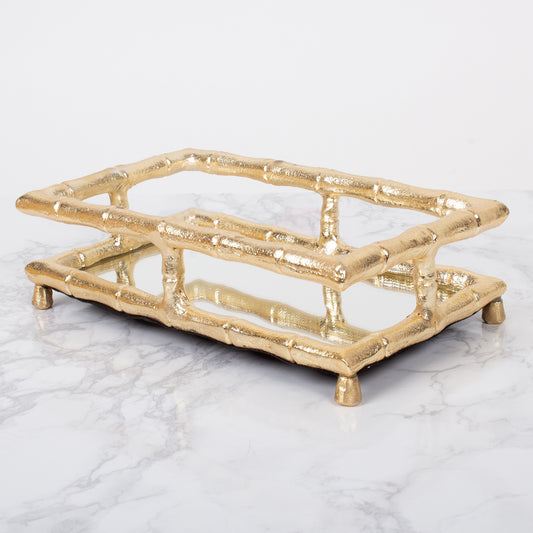 Bamboo Napkin Tray | Gold