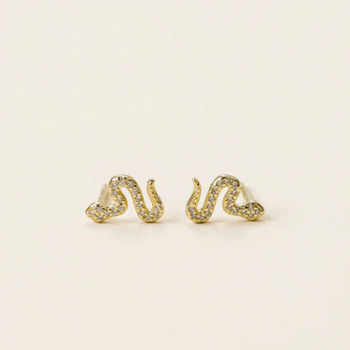 Pave Snake Studs