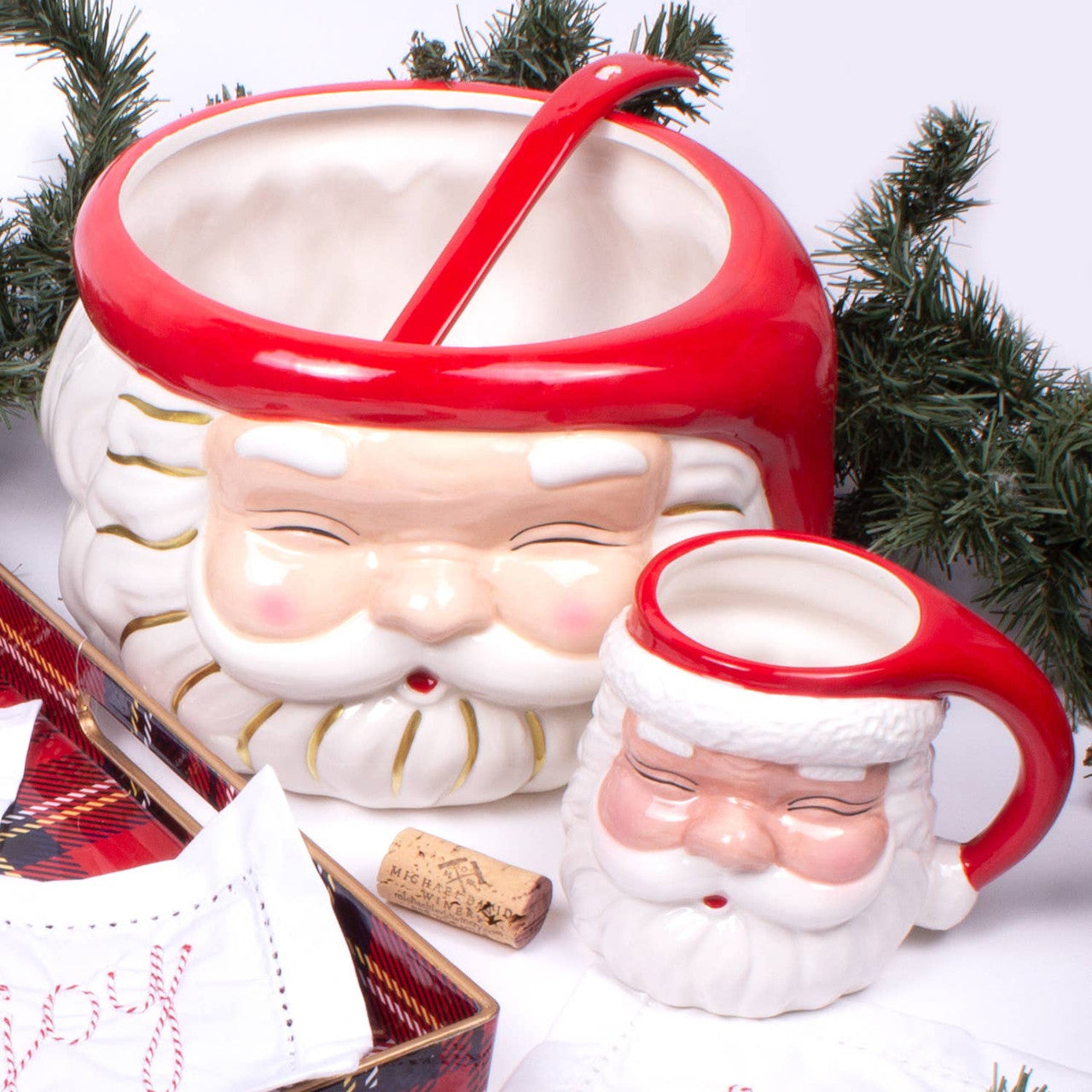 Ceramic Santa Mug | Red