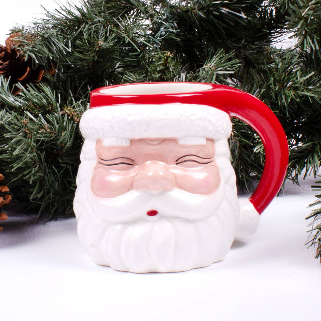 Ceramic Santa Mug | Red