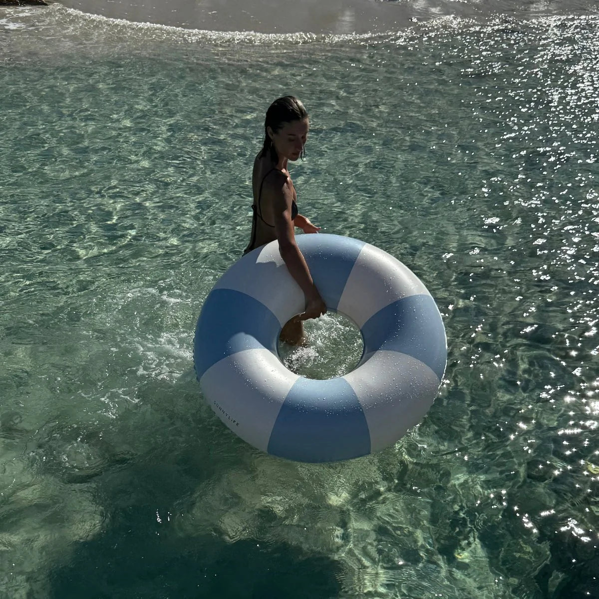 Tube Pool Ring | Lazy Days Duck Egg Blue