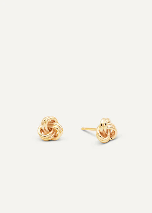 Petite Gold Knot Earrings