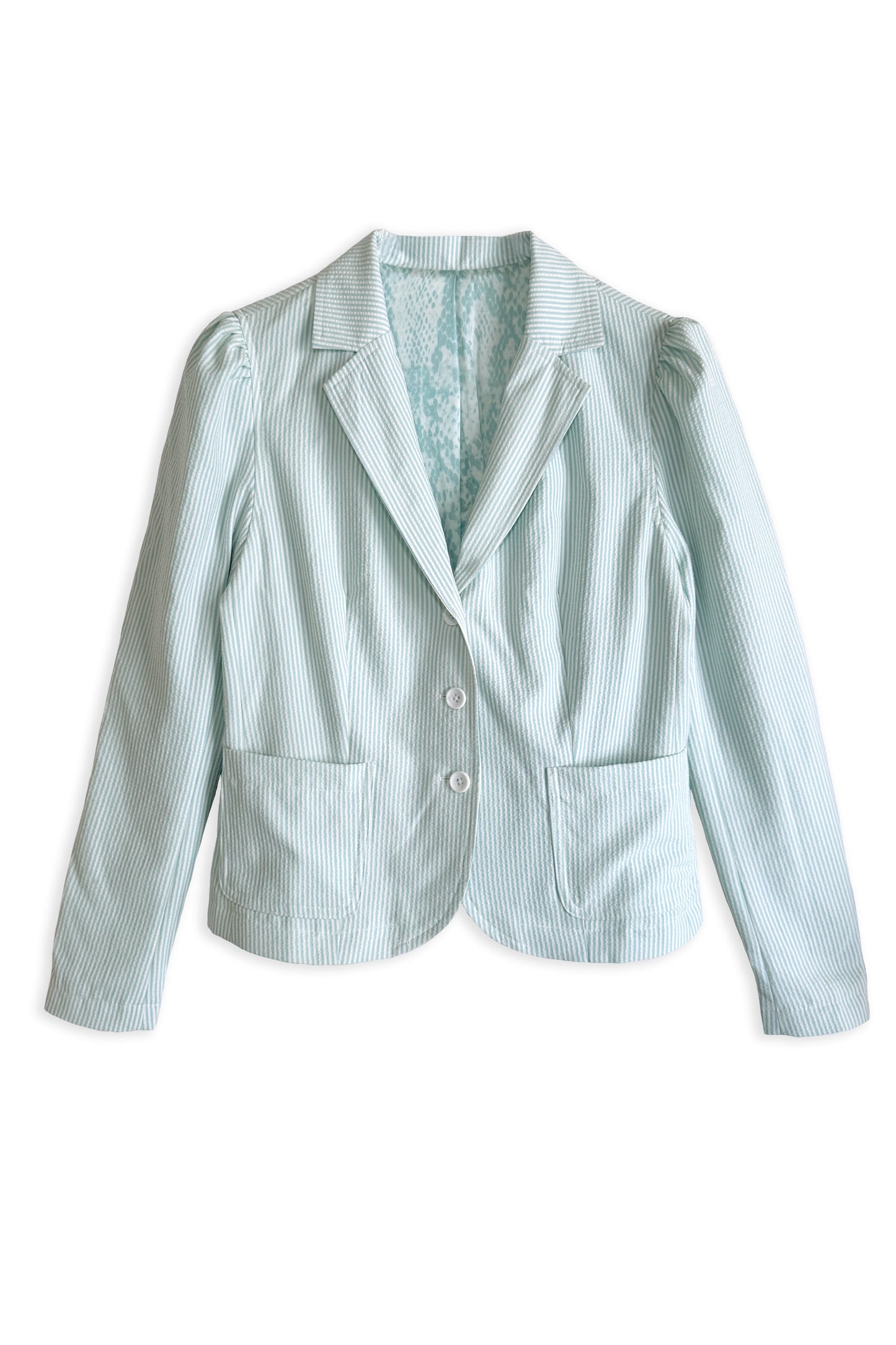 Women's Seersucker Jacket | Mint
