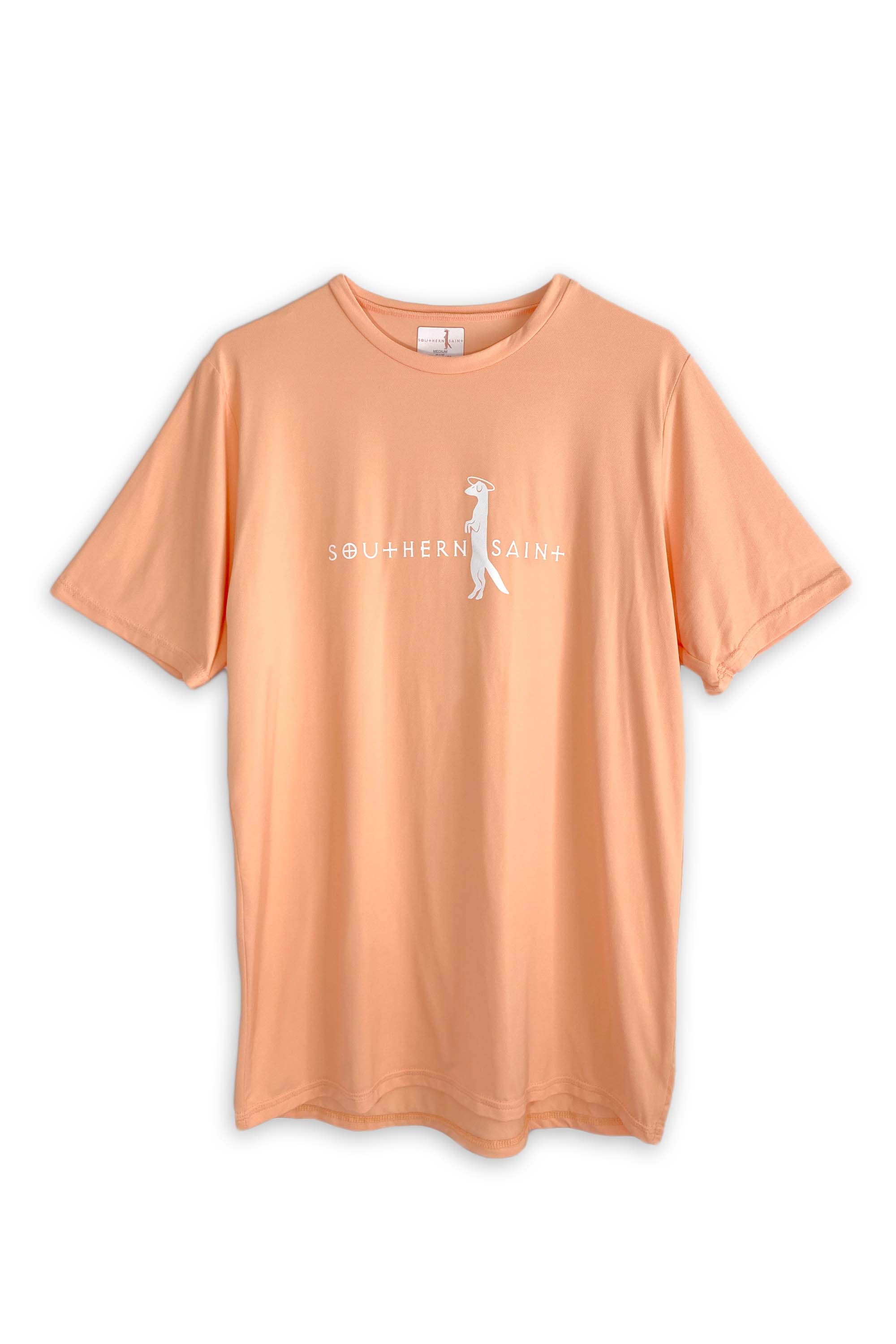 Men's Semi-Fit Short Sleeve Sun Shirt | Peach