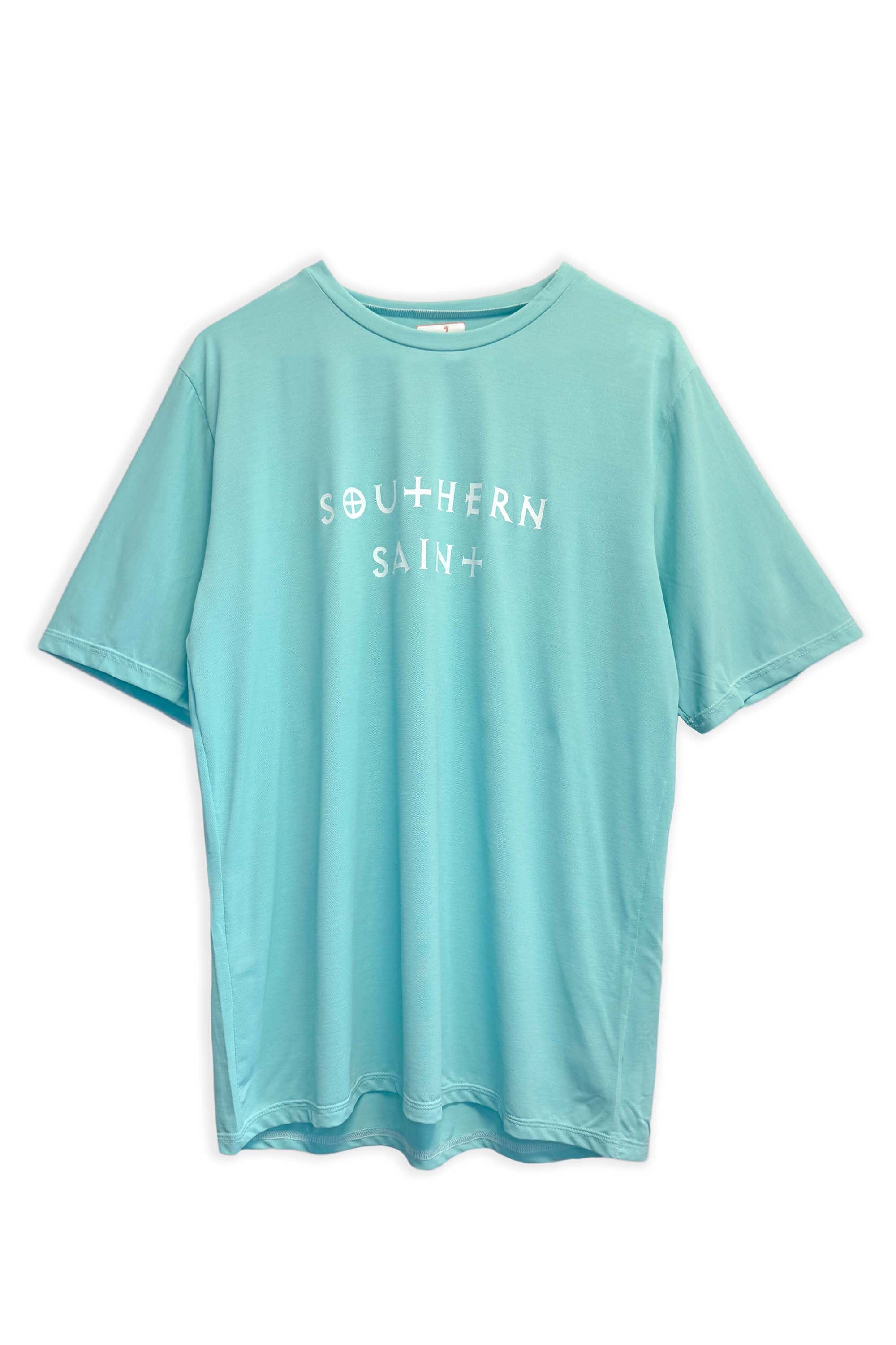 Men's Relaxed Fit Short Sleeve Sun Shirt | Seafoam