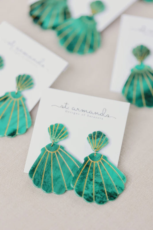 Turquoise Shell Earrings