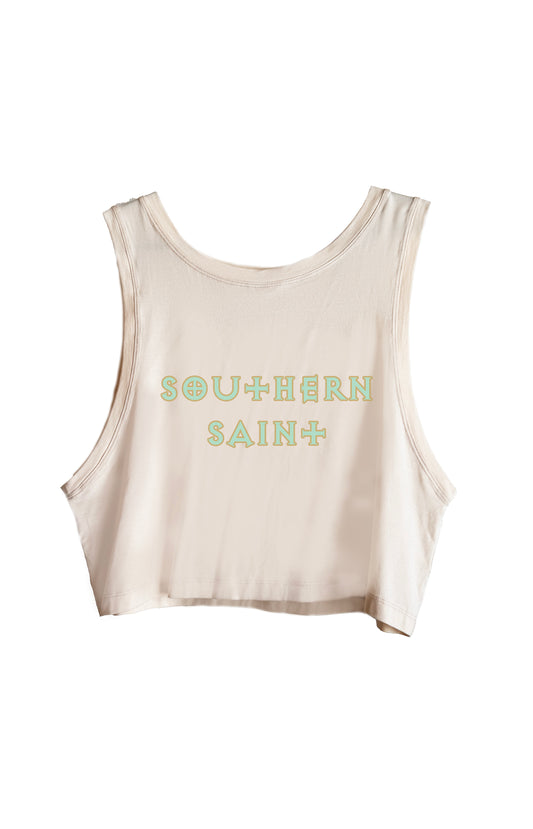 Bamboo Active Crop Tank | Sand