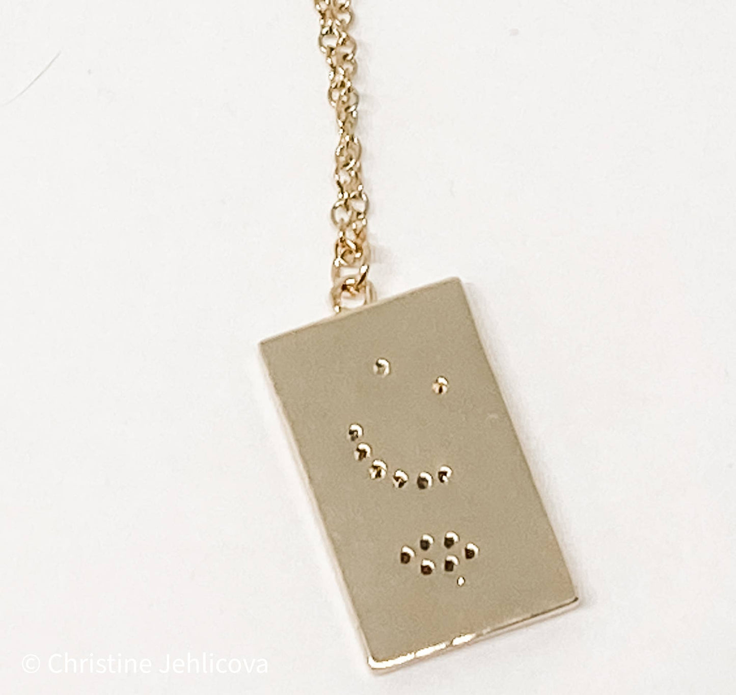 Tarot Card Necklace- The Moon- NEW Style Necklace: White classic