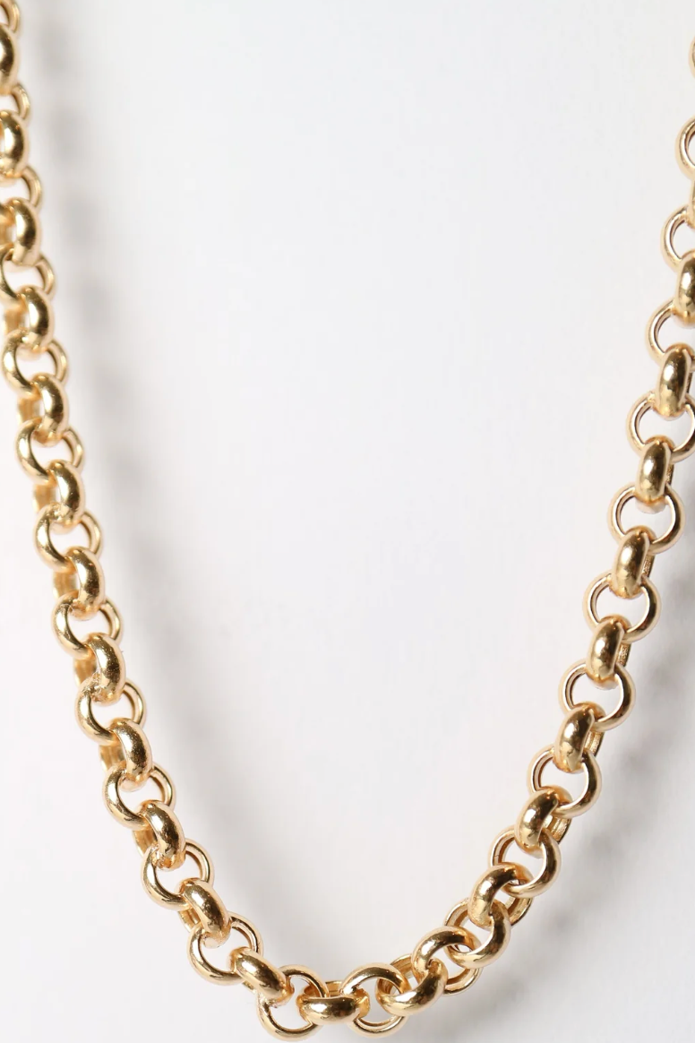 Jana- Rolo Chain Necklace Waterproof 18K gold PVD