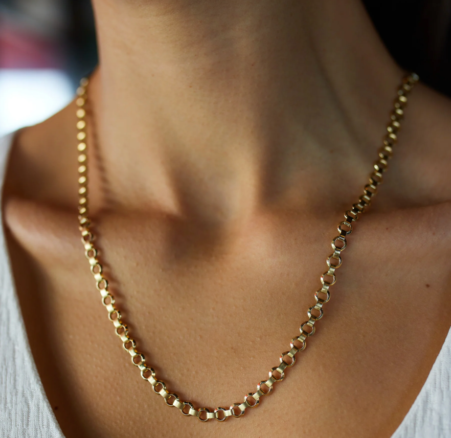 Jana- Rolo Chain Necklace Waterproof 18K gold PVD