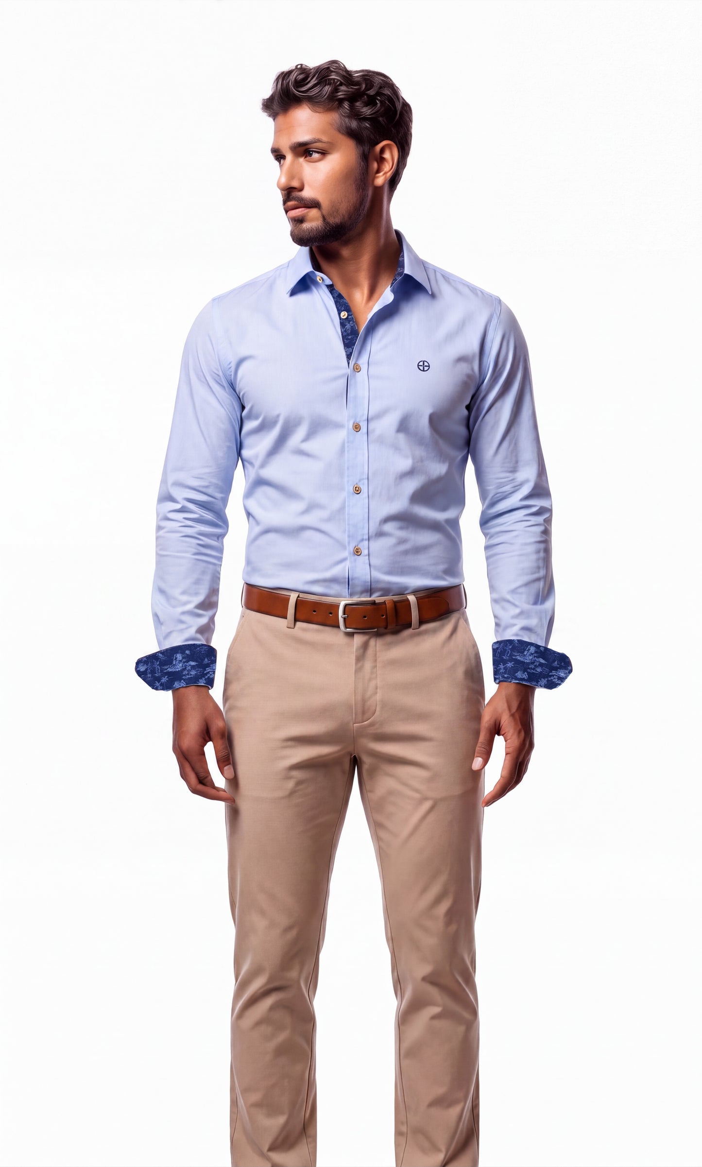 Men's Toile Cuff Dress Shirt