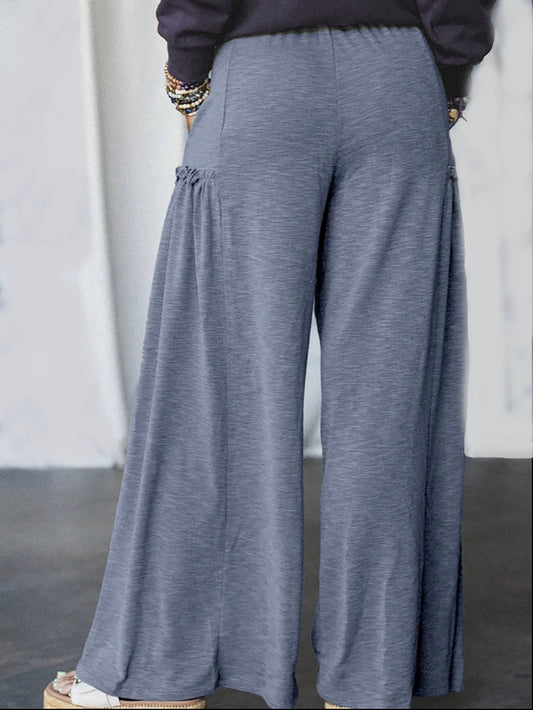 Casual Wide Leg Drawstring Pants