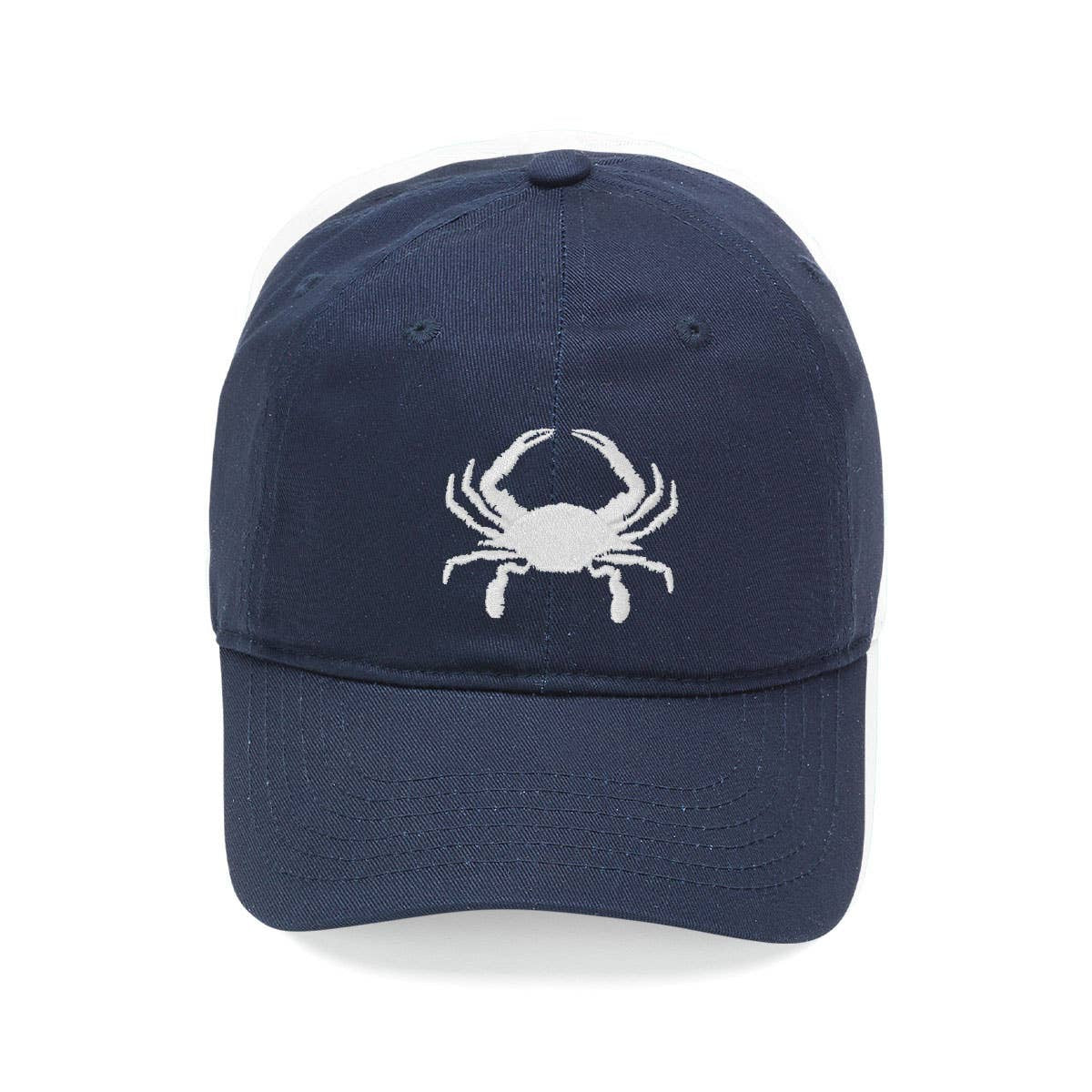Crab Embroidered Hat | Navy