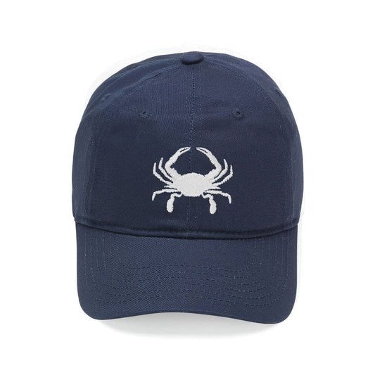 Crab Embroidered Hat | Navy