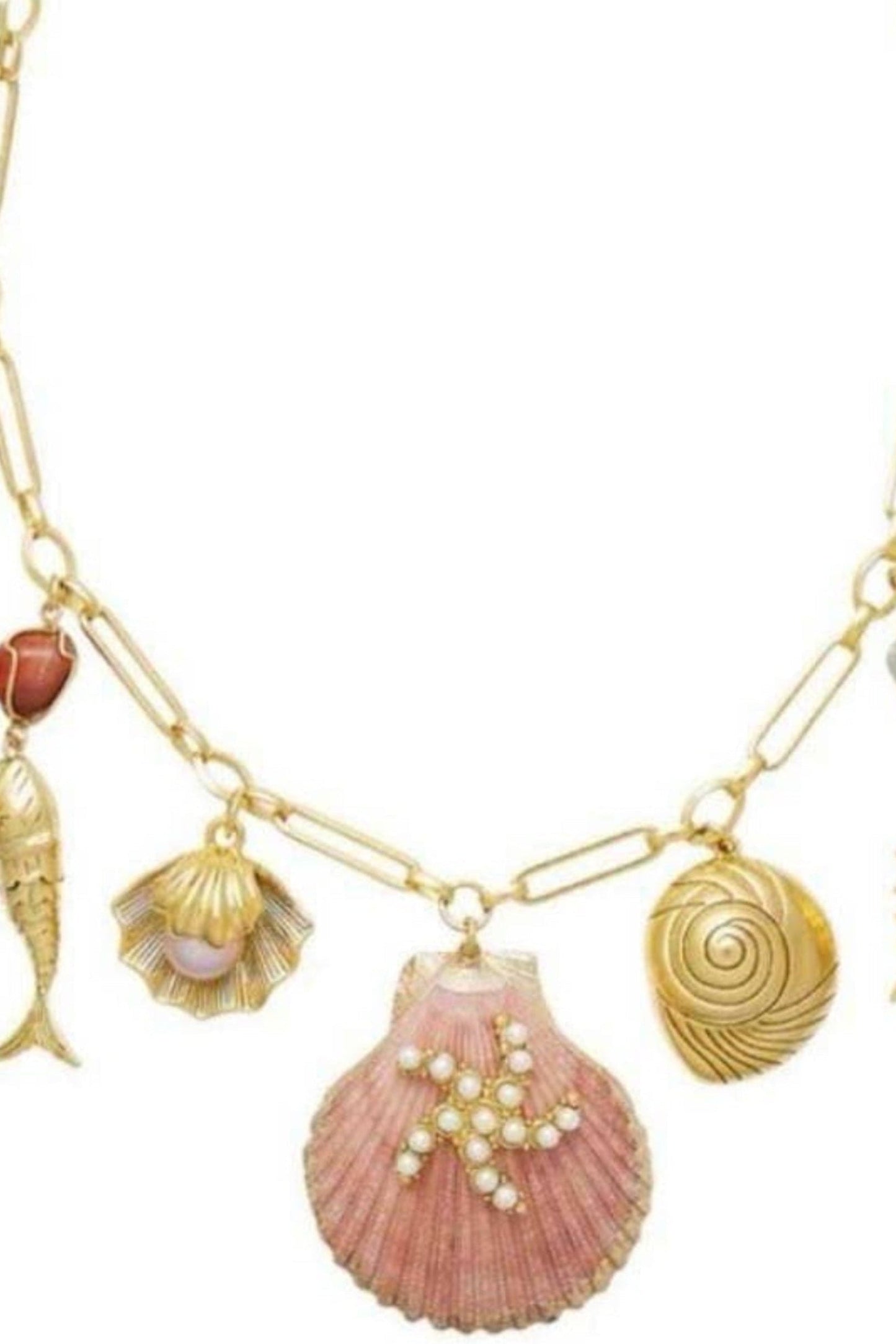 By The Bay-Shell- Statement Necklace- Sea Necklace