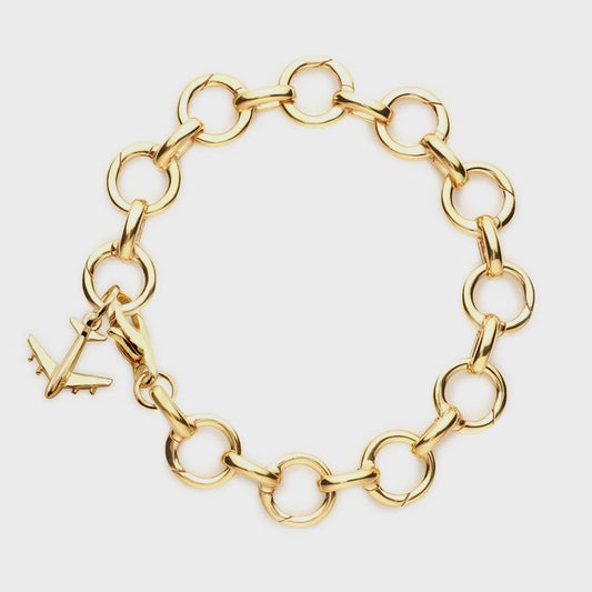 Infinity Link Charm Bracelet | Gold Vermeil