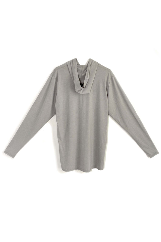Men's Relaxed Fit Hooded Sun Shirt | Heather Grey