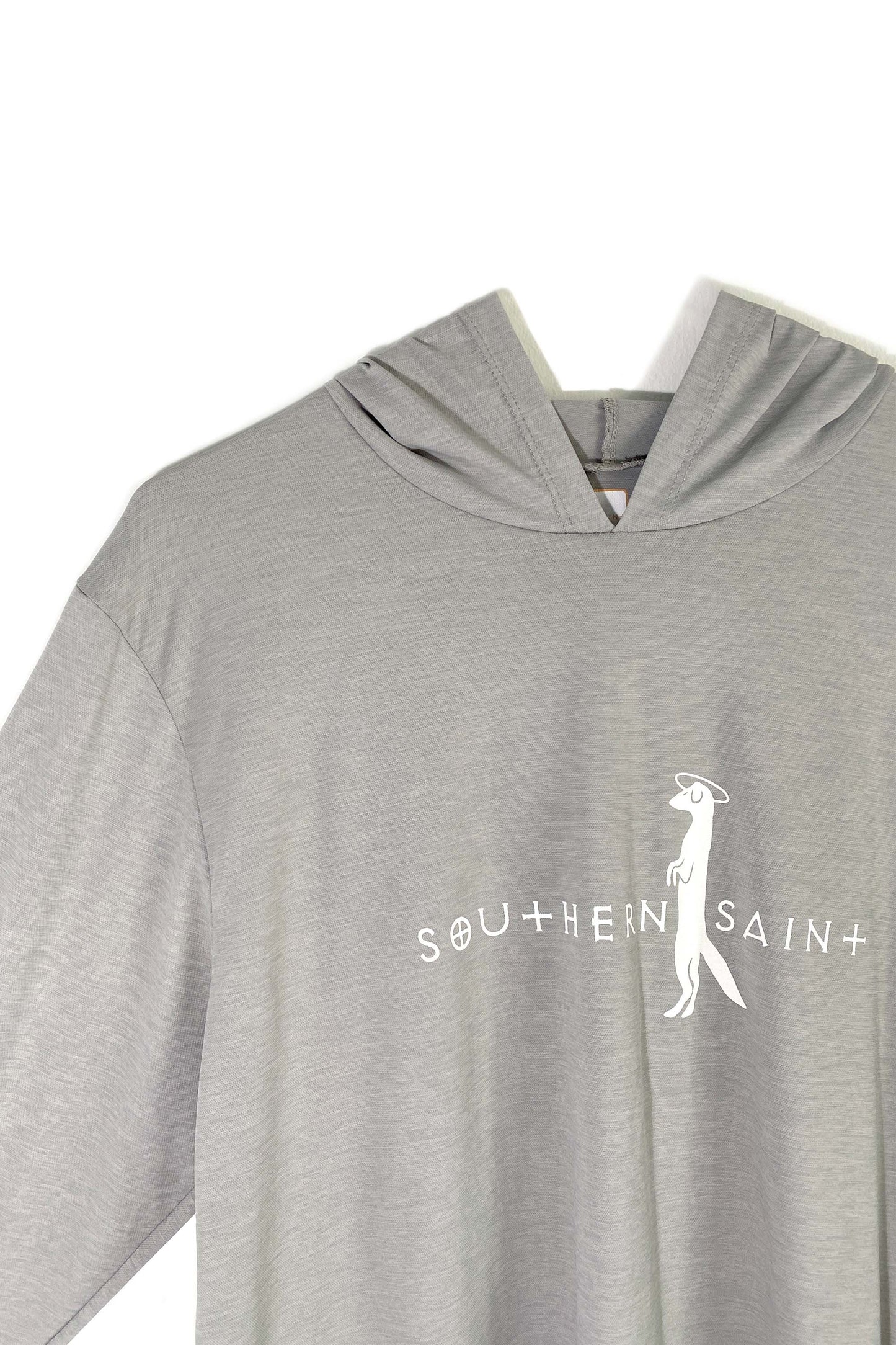 Camisa de sol con capucha y ajuste relajado para hombre | Cuero gris