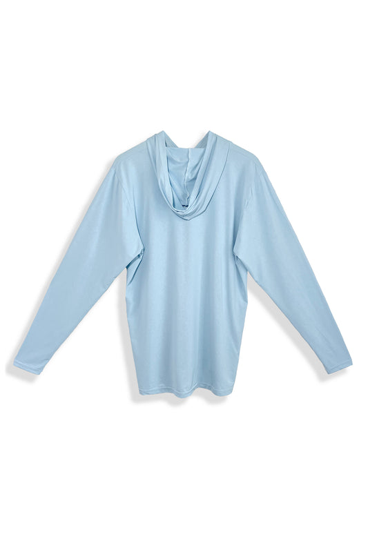 Men's Relaxed Fit Hooded Sun Shirt | Chambray