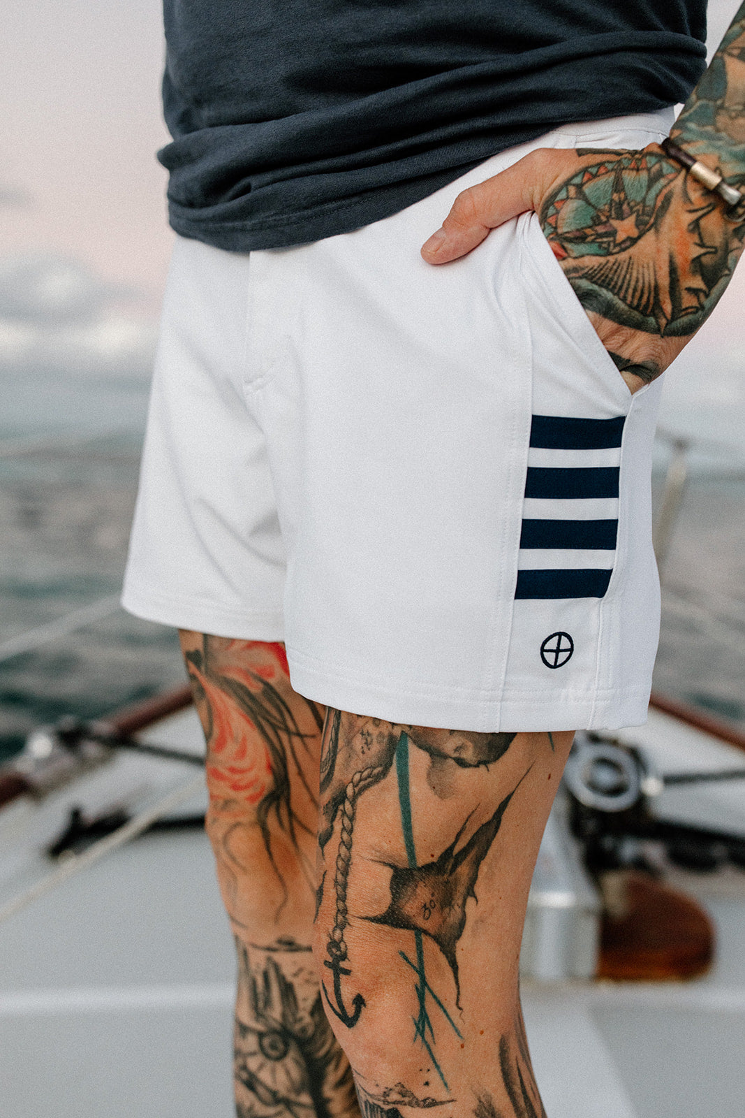 Men's Nauti Boardshort  | White