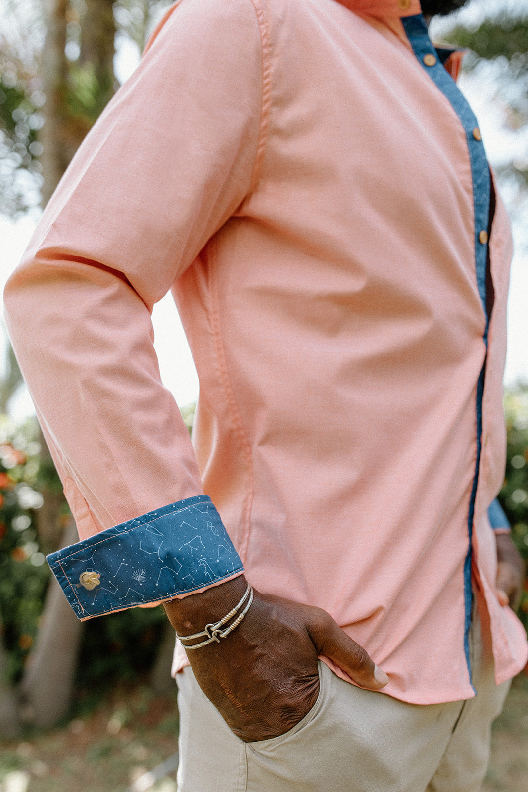 Men's Dress Shirt | Peach 2XL Men's Dress Shirt | Peach 2XL