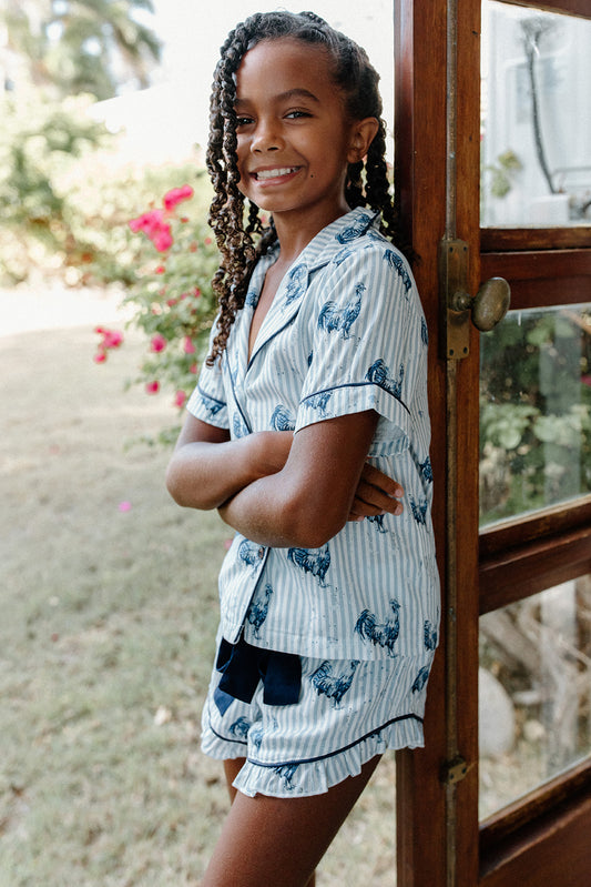 Conjunto de pijama juvenil de gallo