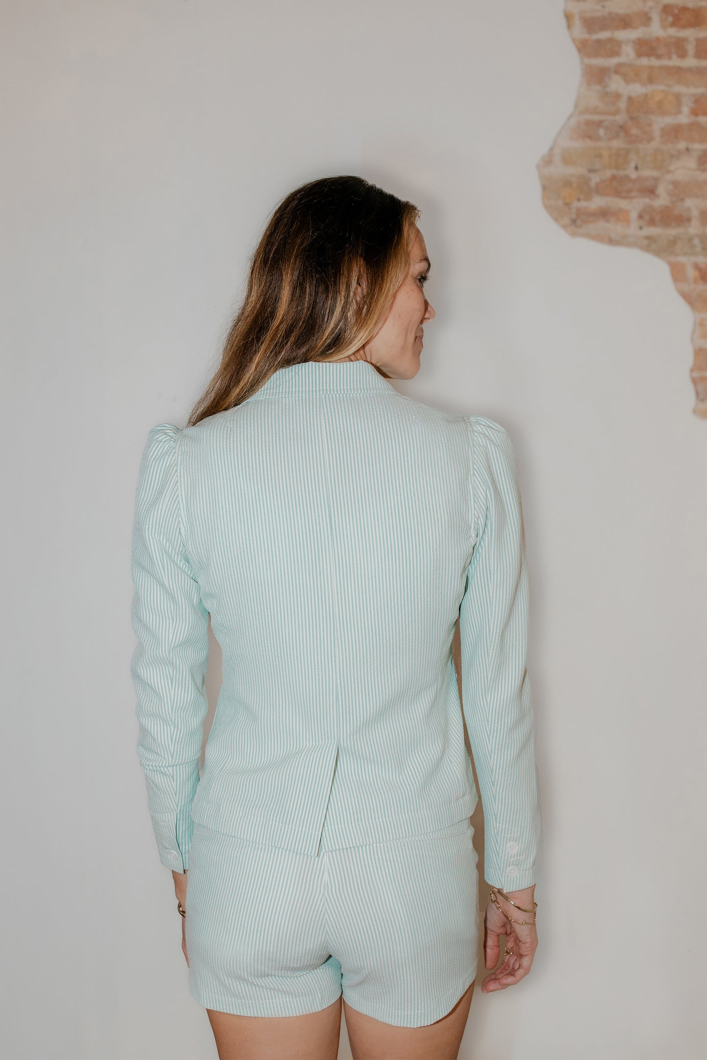 Women's Seersucker Shorts | Mint