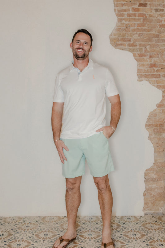 Men's Seersucker Shorts | Mint