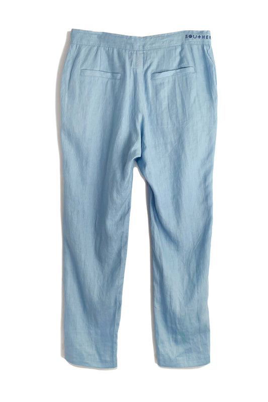 Slim Fit Linen Pant | Chambray