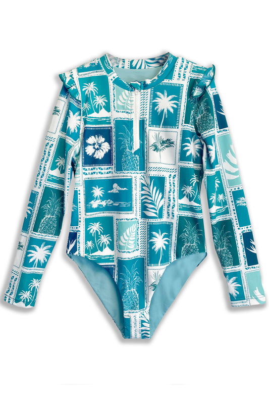 Youth Ruffle One Piece | Marine Mirage