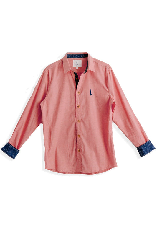 Men's Dress Shirt in Dusty Peach