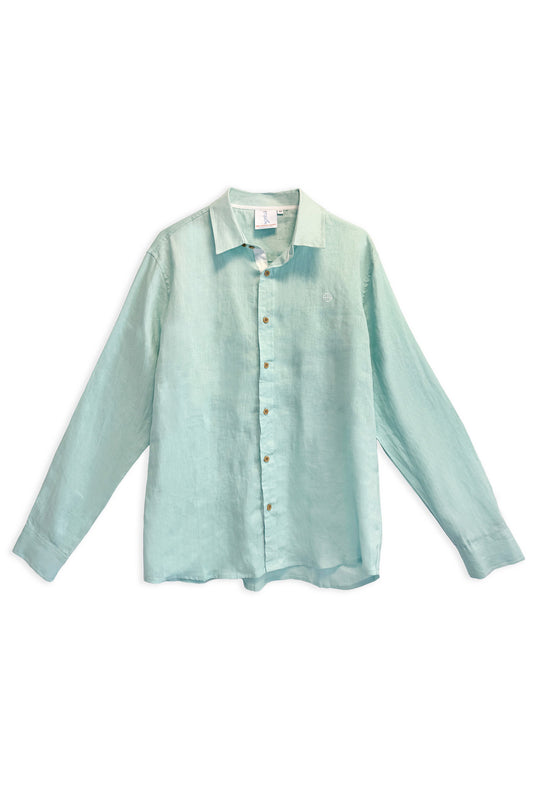 Linen Button Down | Mint