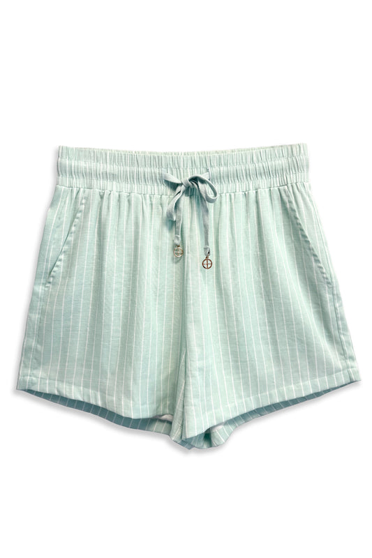 Women's Aprés Sea Short | Mint Stripe