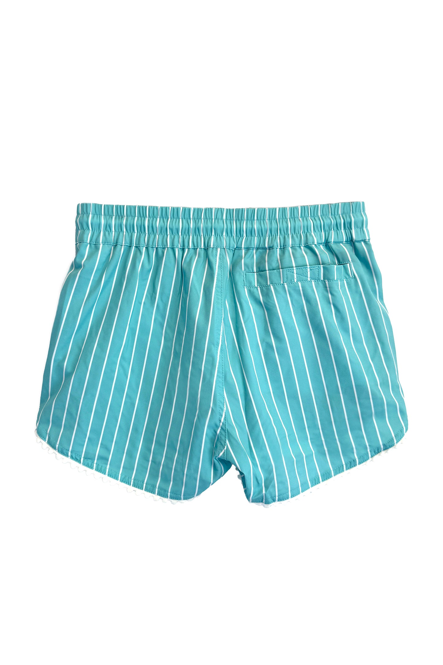 Pom Pom Short | Mint Seersucker