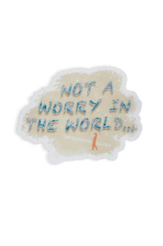 No Worries Sticker