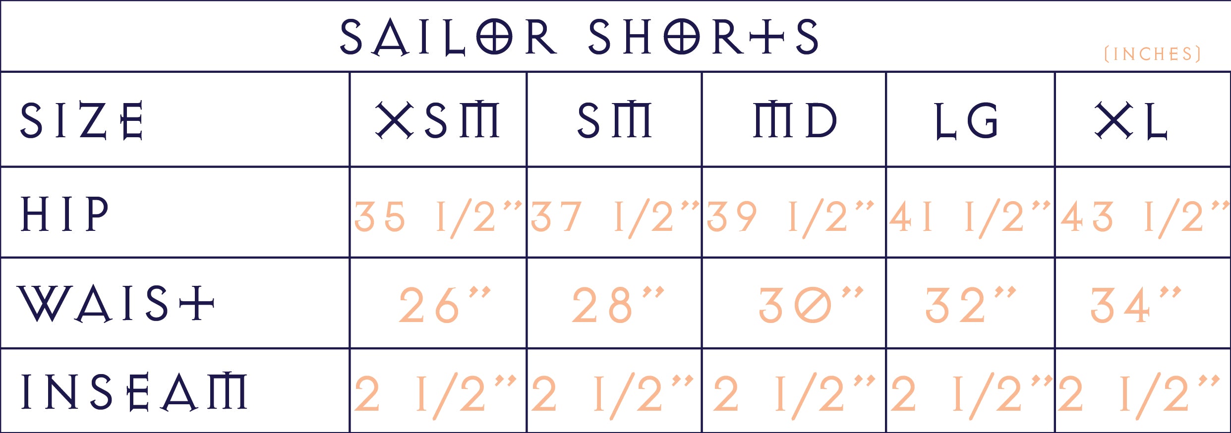 Nautica Size Guide