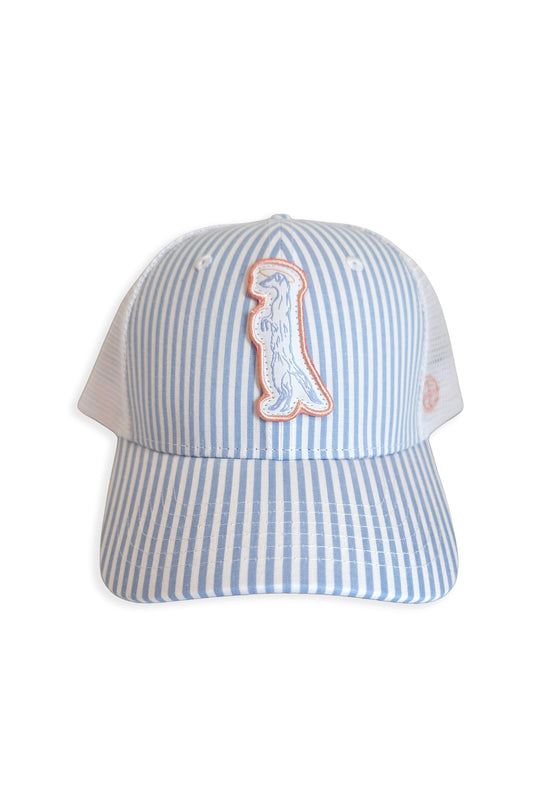 Seersucker Mongoose Patch Hat